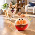 Juguete de peluche eléctrico e interactivo con forma de perro saltarín, ideal para juegos de persecución en interiores y para perros aburridos.