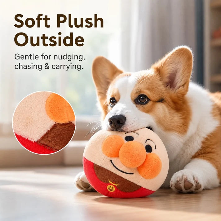 Juguete de peluche eléctrico e interactivo con forma de perro saltarín, ideal para juegos de persecución en interiores y para perros aburridos.